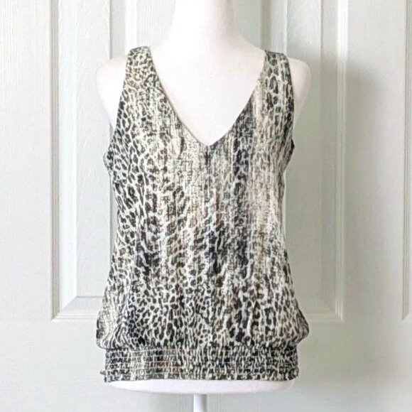 VERONICA M  Women's Sleeveless VNeck Blouse Top  Size S  Multi Print NWOT - Picture 1 of 5